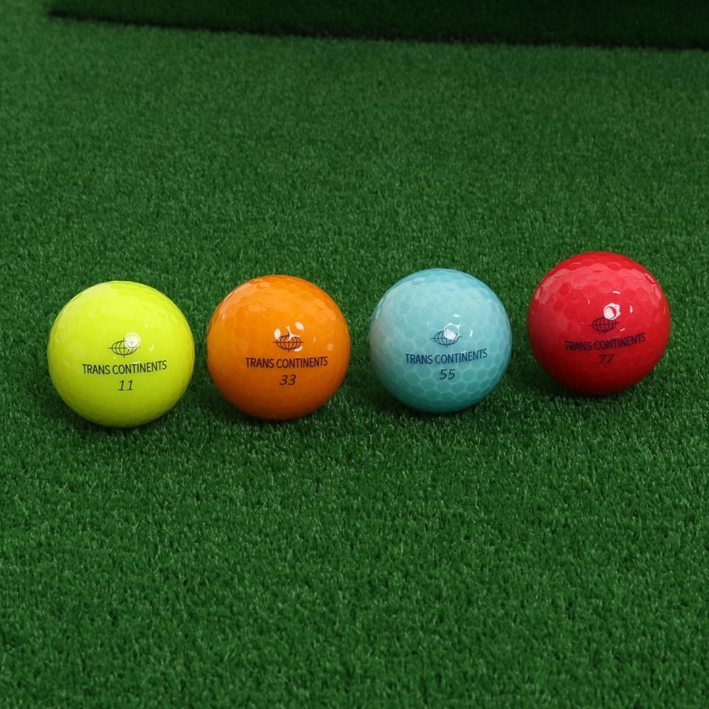 トランスコンチネンツ（TRANS CONTINENTS）（メンズ）ゴルフボール トランスコンチネンツ 1ダース(12個)ボール 4カラーアソート