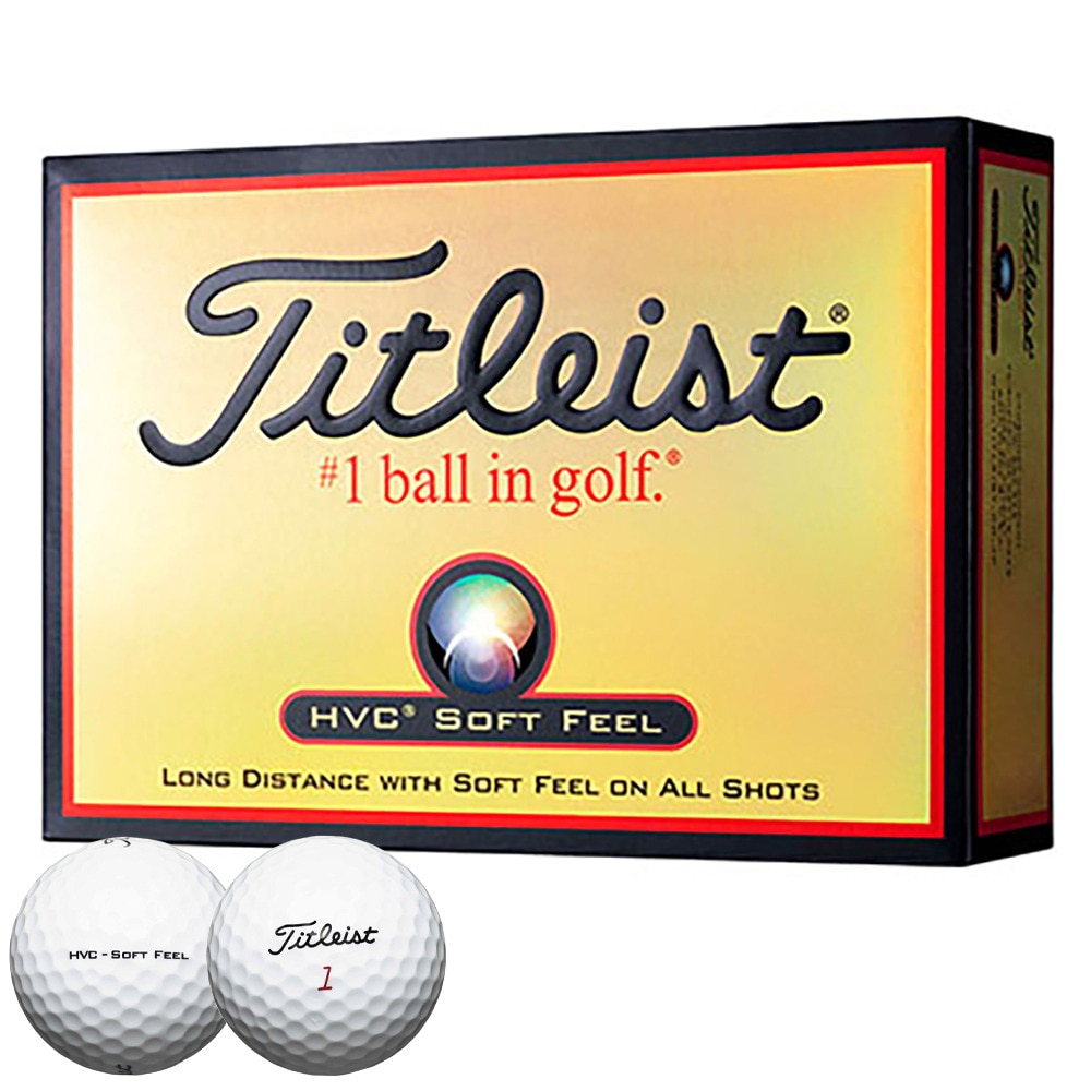 タイトリスト（TITLEIST）（メンズ、キッズ）ゴルフボール HVC SOFT FEEL05 1ダース(12個) HVSF