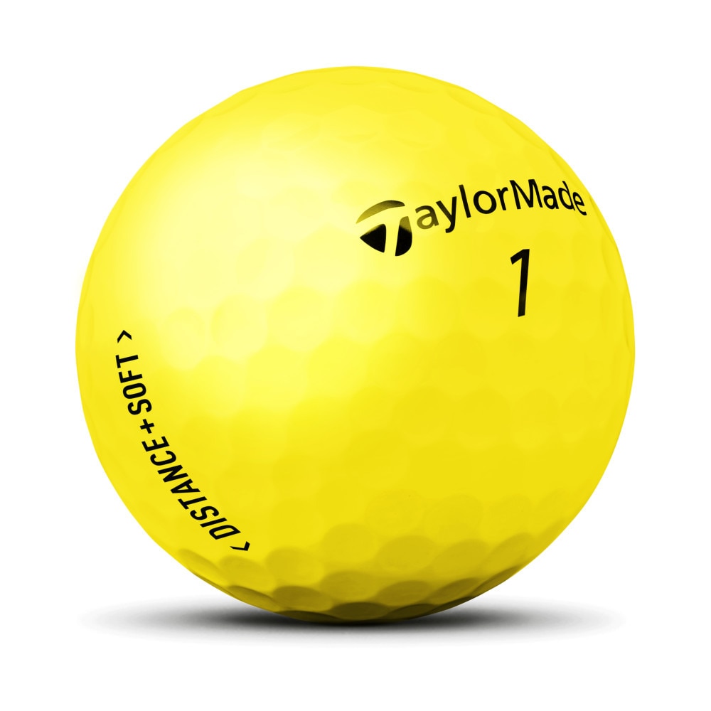 テーラーメイド（TAYLORMADE）（メンズ）ゴルフボール ディスタンス ソフト ボール 1ダース(12個) DIS+SOFT YEL