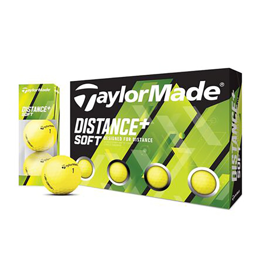 テーラーメイド（TAYLORMADE）（メンズ）ゴルフボール ダース ディスタンス+ ソフト D+Soft YLW Matte dz