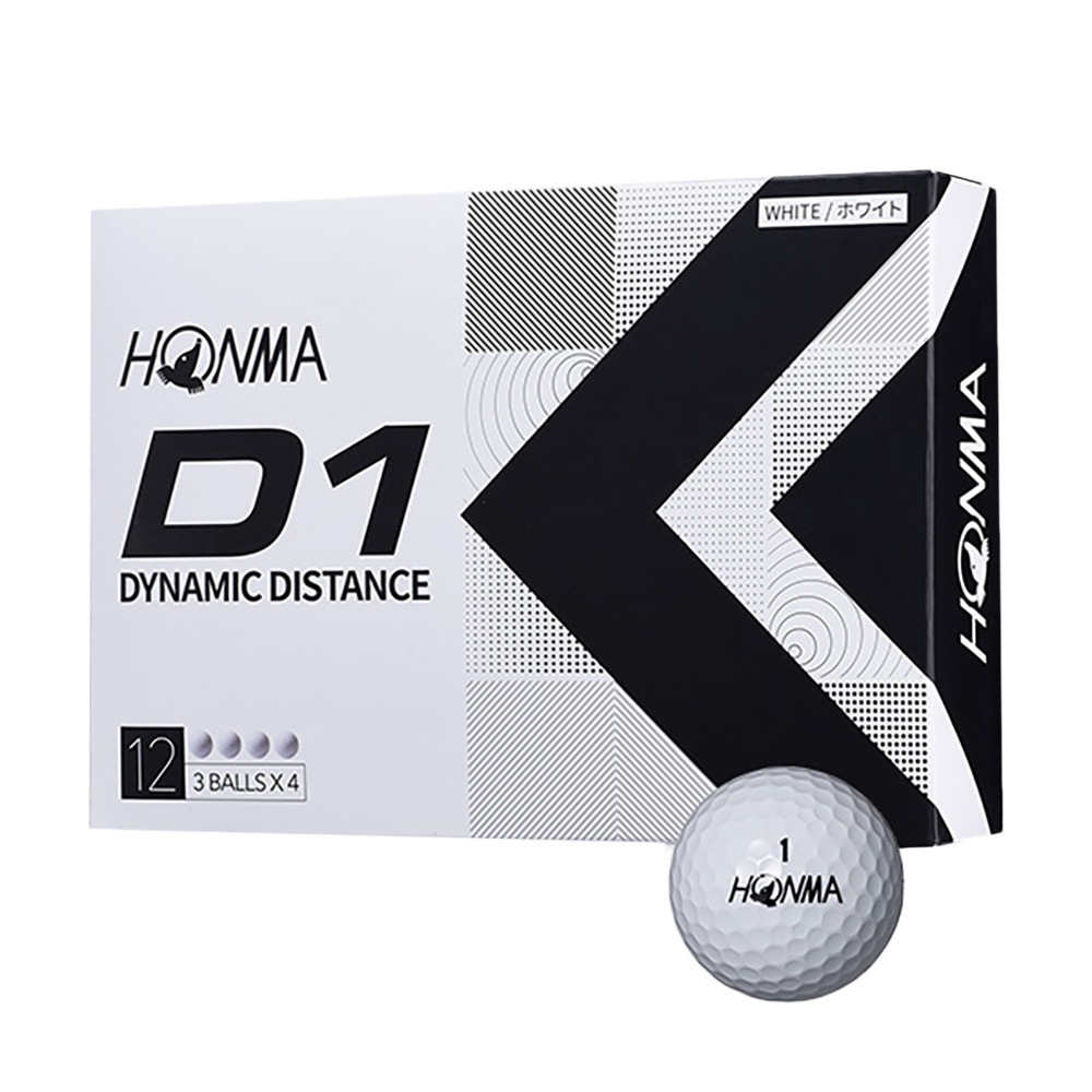 本間ゴルフ（HONMA）（メンズ）ゴルフボール 2022D1 BT2201 LOW 1ダース