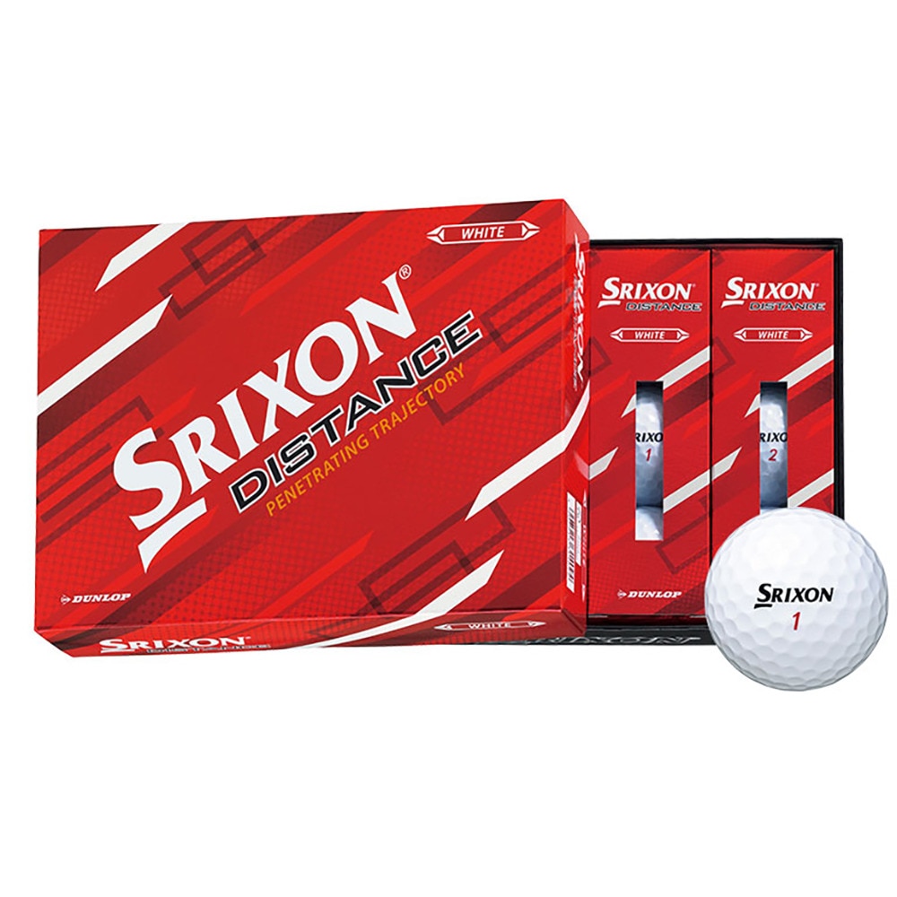 スリクソン（SRIXON）（メンズ）ゴルフボール ディスタンス9 12個入り SN DIS9 WH