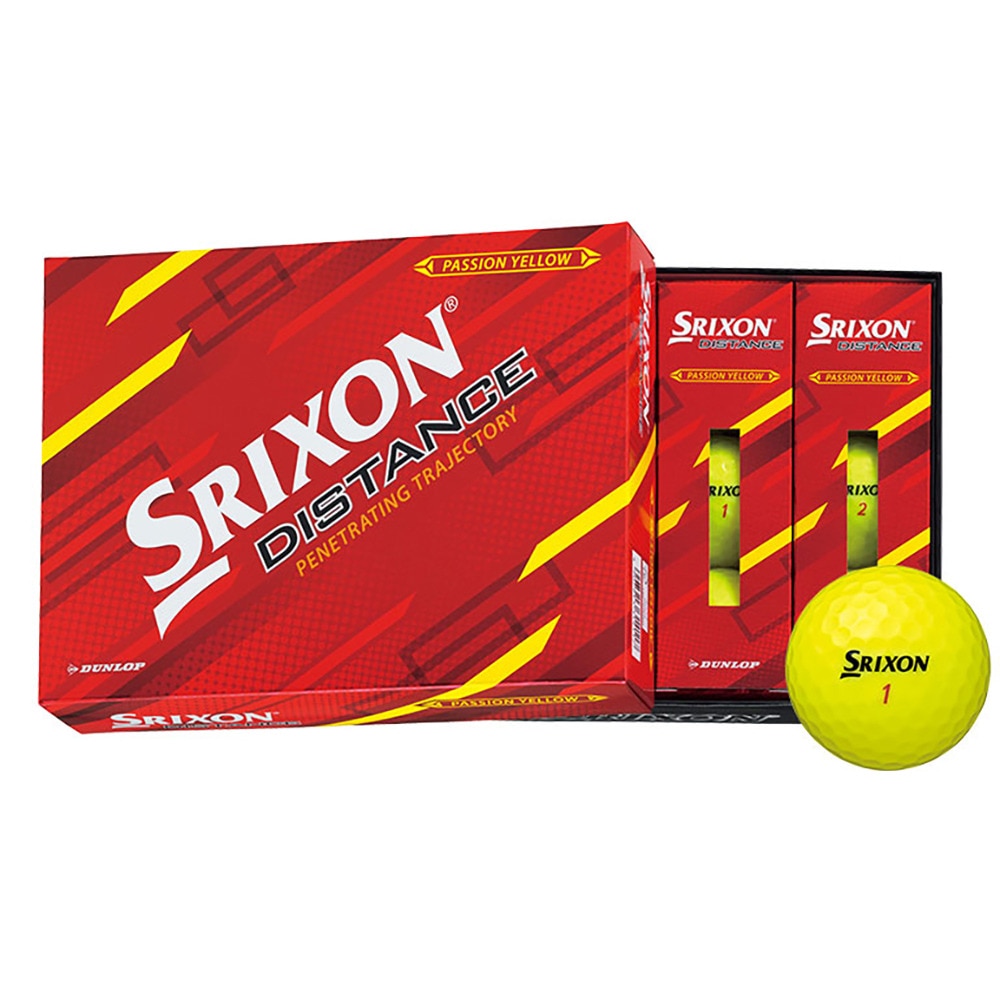 スリクソン（SRIXON）（メンズ）ゴルフボール ディスタンス9 12個入り SN DIS9 YEL