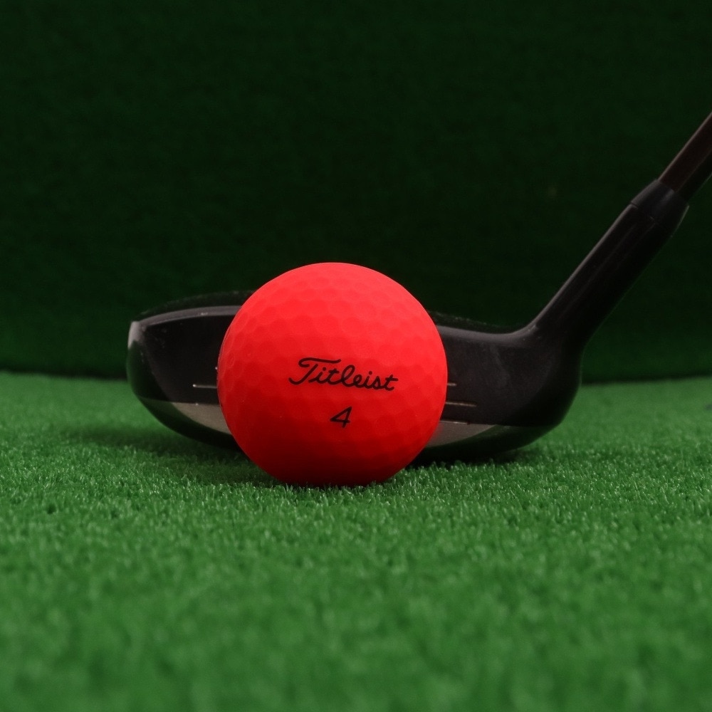 タイトリスト（TITLEIST）（メンズ）ゴルフボール TRUFEEL MATTE RED T6535S-J ダース(12個入り)