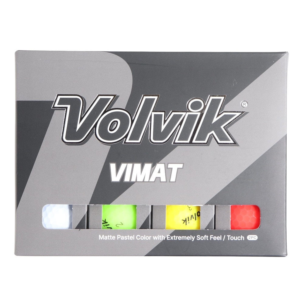 ボルビック（Volvik）（メンズ、レディース）ゴルフボール VIMAT P Assort VV5PNA07 ダース(12個入り)