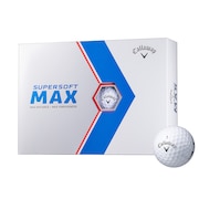 キャロウェイ（CALLAWAY）（メンズ、レディース）ゴルフボール SUPER SOFT MAX ボール WH ダース(12個入り)