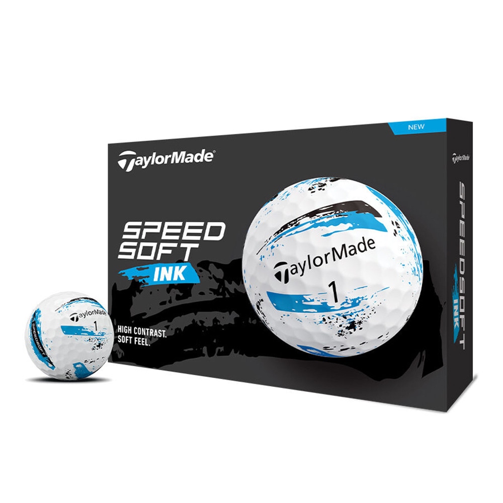 テーラーメイド（TAYLORMADE）（メンズ）ゴルフボール スピードソフト インク 24 SpeedSoft INK BL ダース(12個入り)