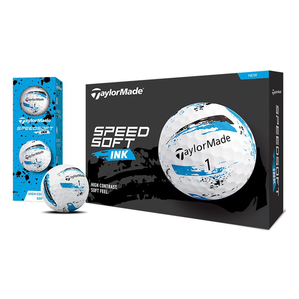 テーラーメイド（TAYLORMADE）（メンズ）ゴルフボール スピードソフト インク 24 SpeedSoft INK BL ダース(12個入り)
