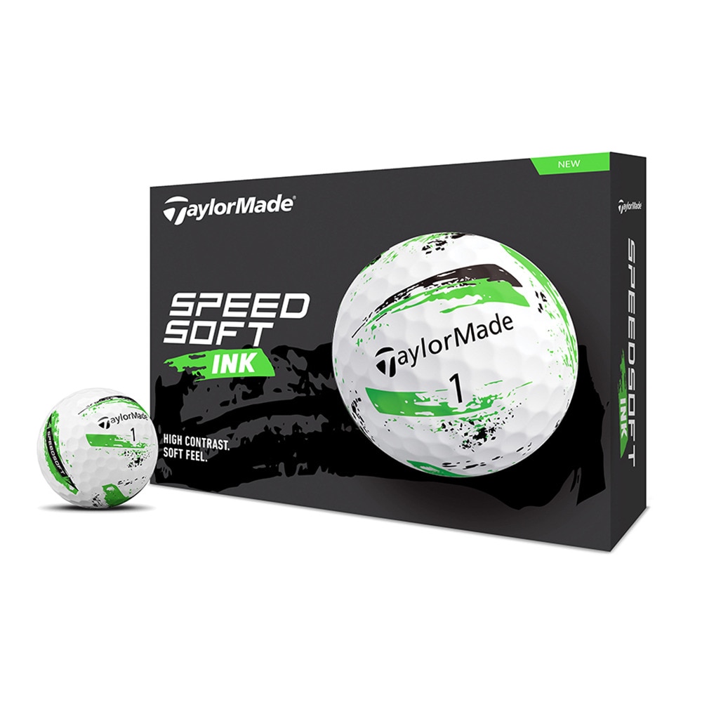 テーラーメイド（TAYLORMADE）（メンズ）ゴルフボール スピードソフトインク グリーン ダース(12個入り)