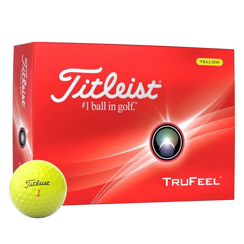タイトリスト（TITLEIST）（メンズ）ゴルフボール 24 TRUFEEL YELLOW T6136S-J ダース(12個入り)