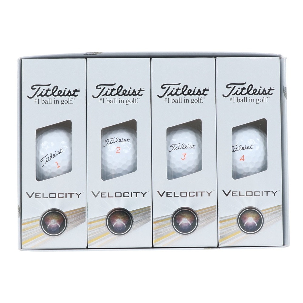 タイトリスト（TITLEIST）（メンズ）ゴルフボール 24 VELOCITY T8026S-J-2 ダース(12個入り)