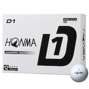 本間ゴルフ（HONMA）（メンズ）ゴルフボール D1 2024 BT2401 WH ダース(12個入り)