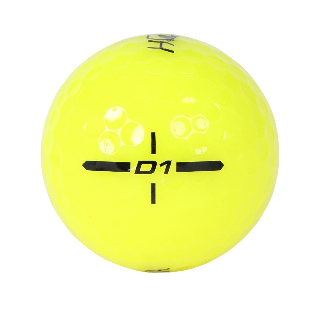 本間ゴルフ（HONMA）（メンズ）ゴルフボール D1 2024 BT2401 YE ダース(12個入り)