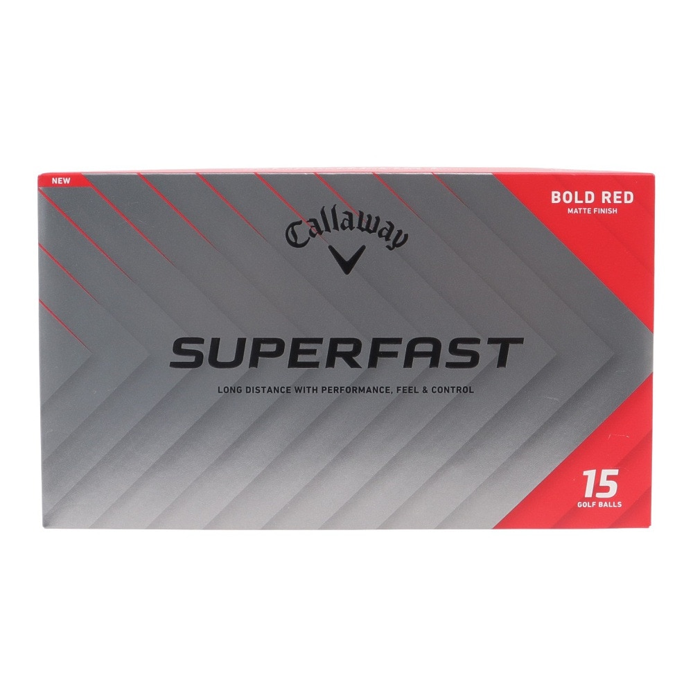 キャロウェイ（CALLAWAY）（メンズ）ゴルフ SUPERFASTボール レッド 1ダース 15個入り SUPERFAST RED 25 15B