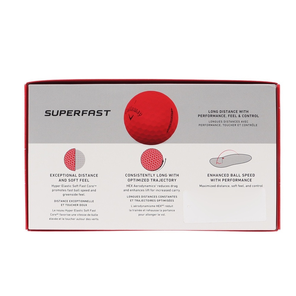 キャロウェイ（CALLAWAY）（メンズ）ゴルフ SUPERFASTボール レッド 1ダース 15個入り SUPERFAST RED 25 15B