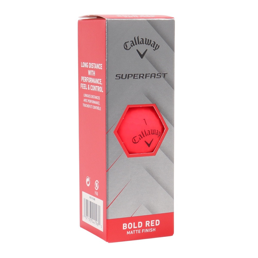 キャロウェイ（CALLAWAY）（メンズ）ゴルフ SUPERFASTボール レッド 1ダース 15個入り SUPERFAST RED 25 15B
