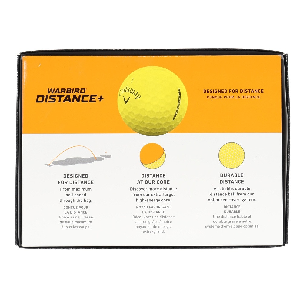 キャロウェイ（CALLAWAY）（メンズ、レディース）ゴルフボール ダース(12個入り) WARBIRD DIST YLW 25 12B