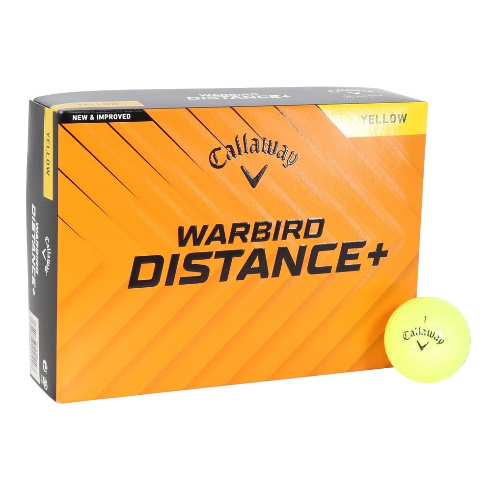 キャロウェイ（CALLAWAY）（メンズ、レディース）ゴルフボール ダース(12個入り) WARBIRD DIST YLW 25 12B