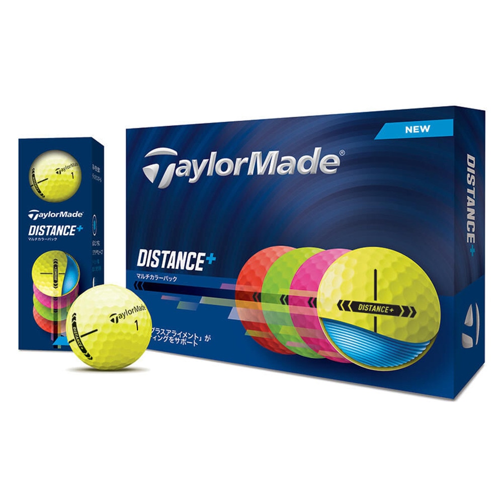 テーラーメイド（TAYLORMADE）（メンズ）ゴルフボール 25 Distance+ Multi ダース(12個入り)