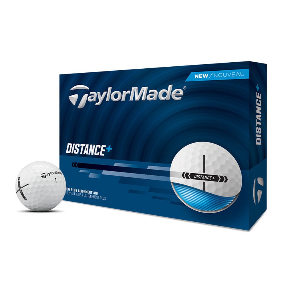 テーラーメイド（TAYLORMADE）（メンズ）ディスタンス+ ボール WH ダース(12個入り)