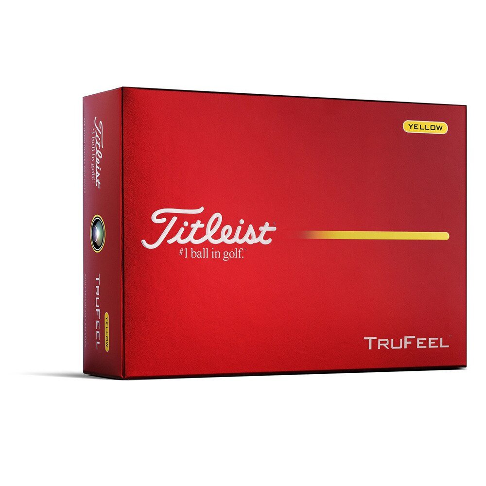 タイトリスト（TITLEIST）（メンズ）ゴルフボール TRUFEEL YELLOW T6136S-J-2 ダース(12個入り)