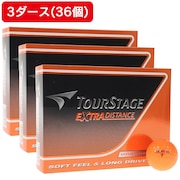 ツアーステージ（TOURSTAGE）（メンズ、キッズ）【3ダースセット】ゴルフボール エクストラディスタンス オレンジ (3ダース 36個) オンライン価格