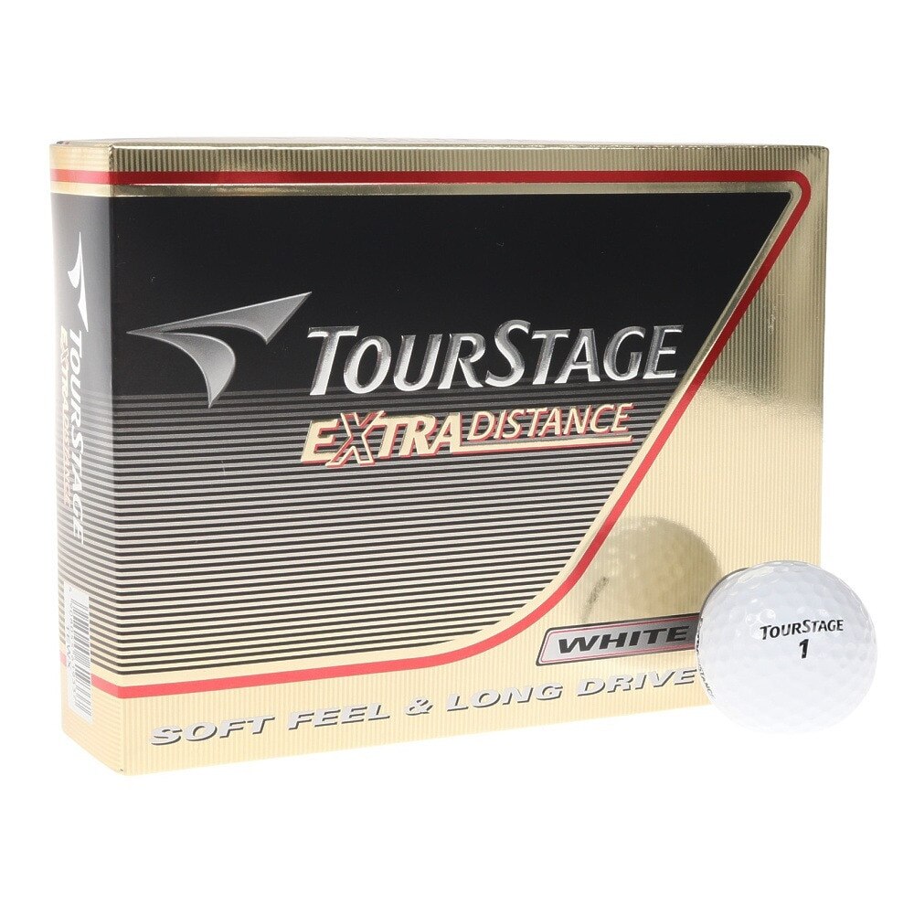 ツアーステージ（TOURSTAGE）（メンズ、キッズ）【3ダースセット】ゴルフボール エクストラディスタンス ホワイト ダース(36個入り) オンライン価格
