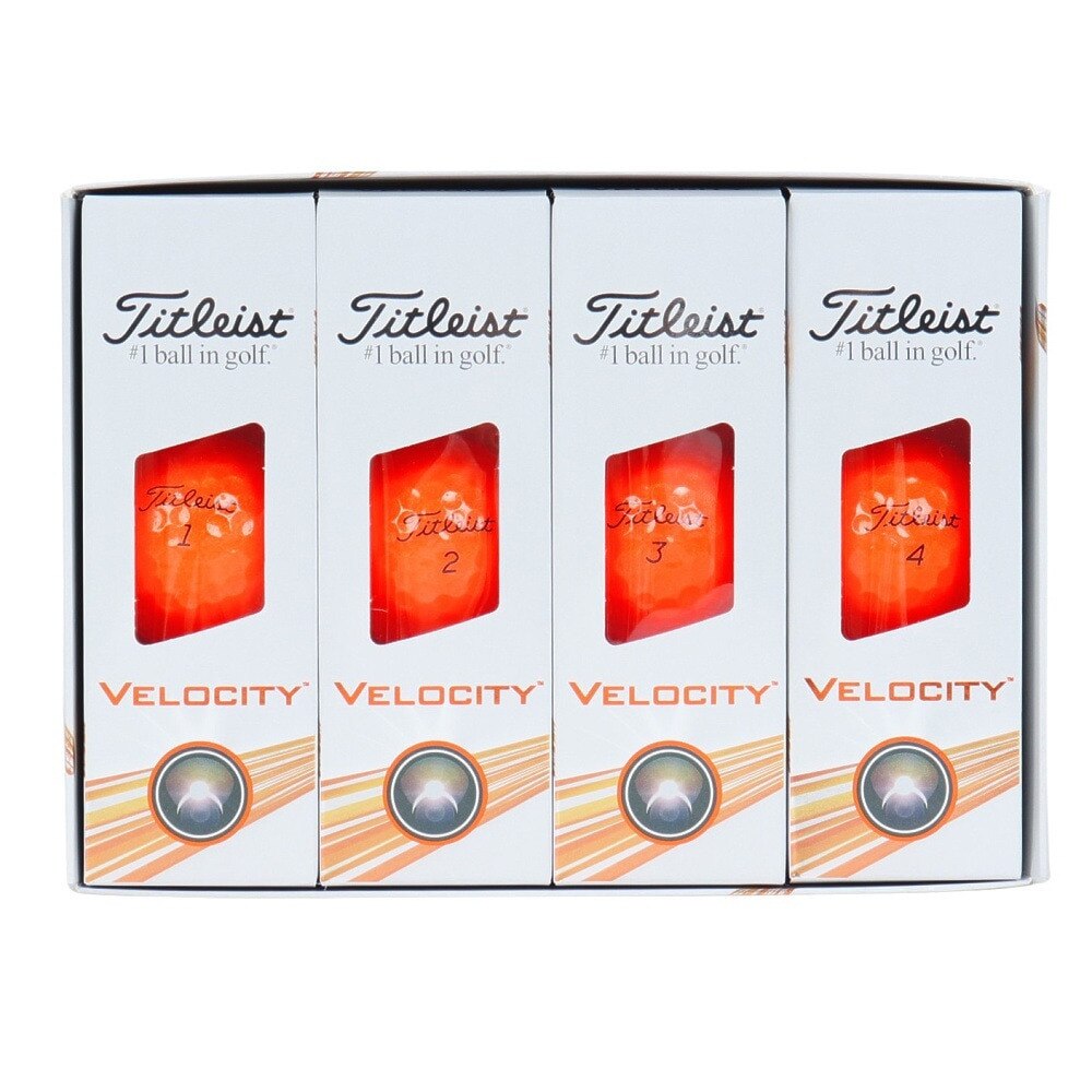タイトリスト（TITLEIST）（メンズ）【3ダースセット】ゴルフボール 24 VELOCITY ORANGE T8226S-J-2 ダース(36個入り)