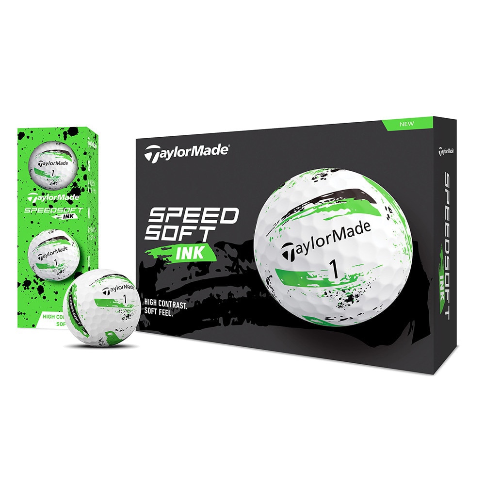 テーラーメイド（TAYLORMADE）（メンズ）【3ダースセット】ゴルフボール スピードソフトインク グリーン 3ダース(36個入り)