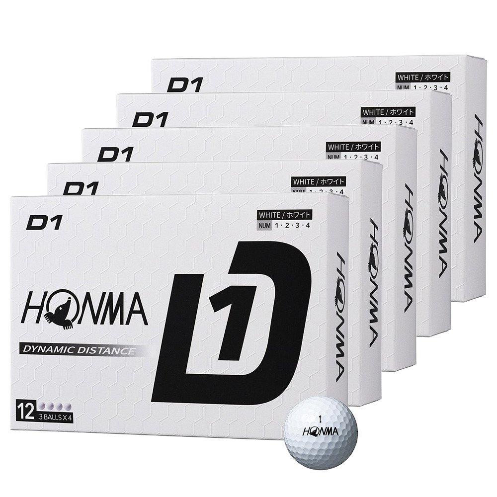 本間ゴルフ（HONMA）（メンズ）【5ダース】ゴルフボール D1 2024 