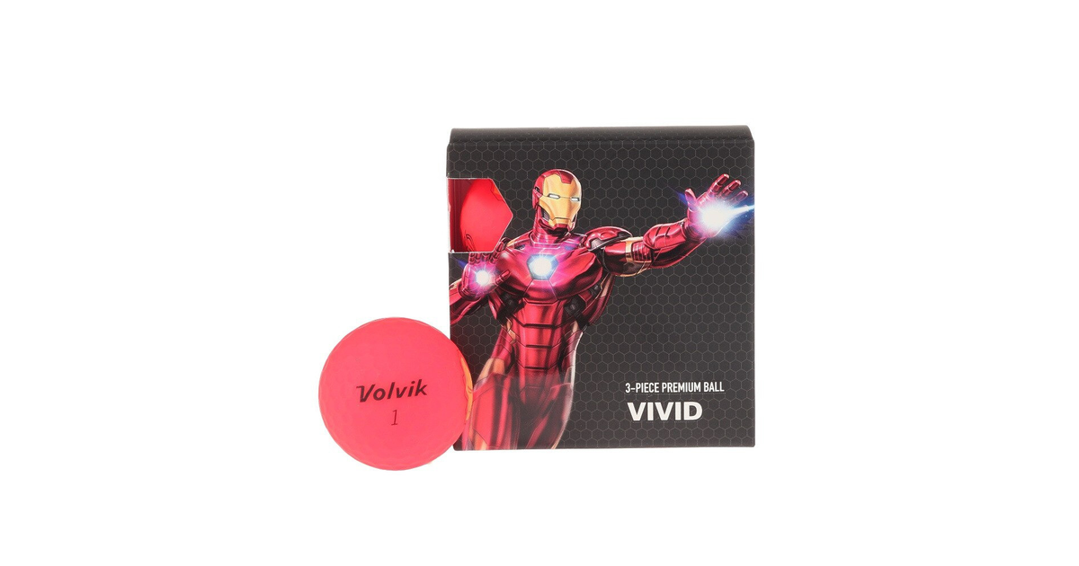 ゴルフボール マーベル アイアンマン 4個入り Marvel Ironman 4p ボルビック ヴィクトリア