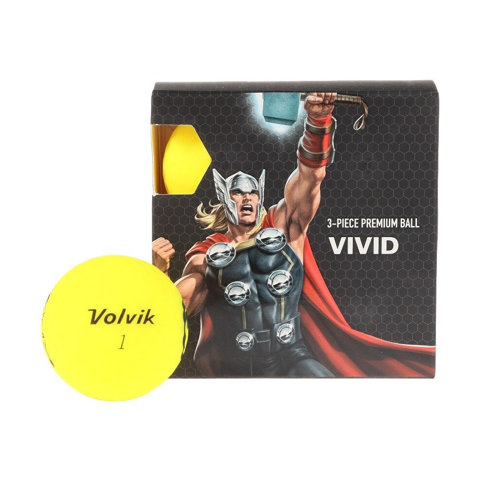 ボルビック（Volvik）（メンズ）ゴルフボール マーベル マイティ・ソー 4個入り MARVEL THOR 4P.