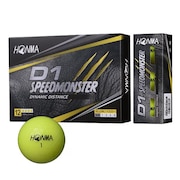 本間ゴルフ（HONMA）（メンズ）ゴルフボール 1ダース(12個) D1 スピードモンスター SPEED MONSTER BT2003 YE