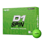 本間ゴルフ（HONMA）（メンズ、レディース）ゴルフボール D1 SPIN BTQ2301 GR ダース(12個入り)