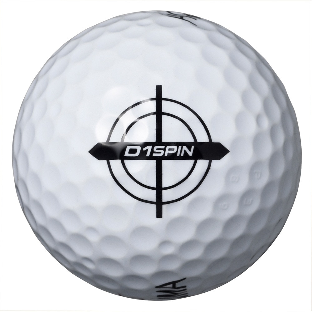 本間ゴルフ（HONMA）（メンズ、レディース）ゴルフボール D1 SPIN BTQ2301 WH ダース(12個入り)