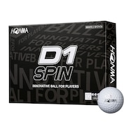 本間ゴルフ（HONMA）（メンズ、レディース）ゴルフボール D1 SPIN BTQ2301 WH ダース(12個入り)