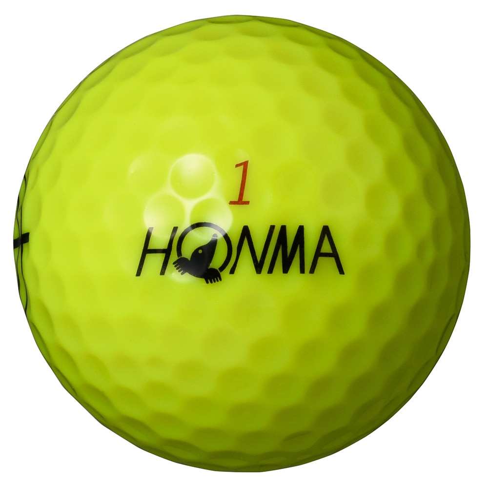 本間ゴルフ（HONMA）（メンズ、レディース）ゴルフボール D1 SPIN BTQ2301 YE ダース(12個入り)