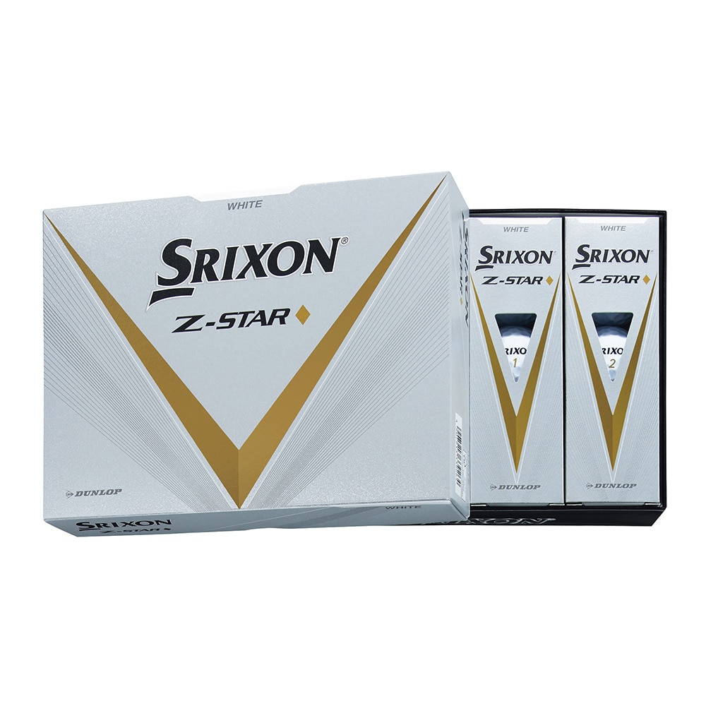 スリクソン（SRIXON）（メンズ、レディース）ゴルフボール Z-STAR ダイヤモンド WHT ダース(12個入り)