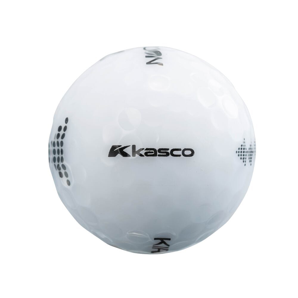 キャスコ（KASCO）（メンズ、レディース）ゴルフボール KIRABOON 三角ホワイト ダース(12個入り)