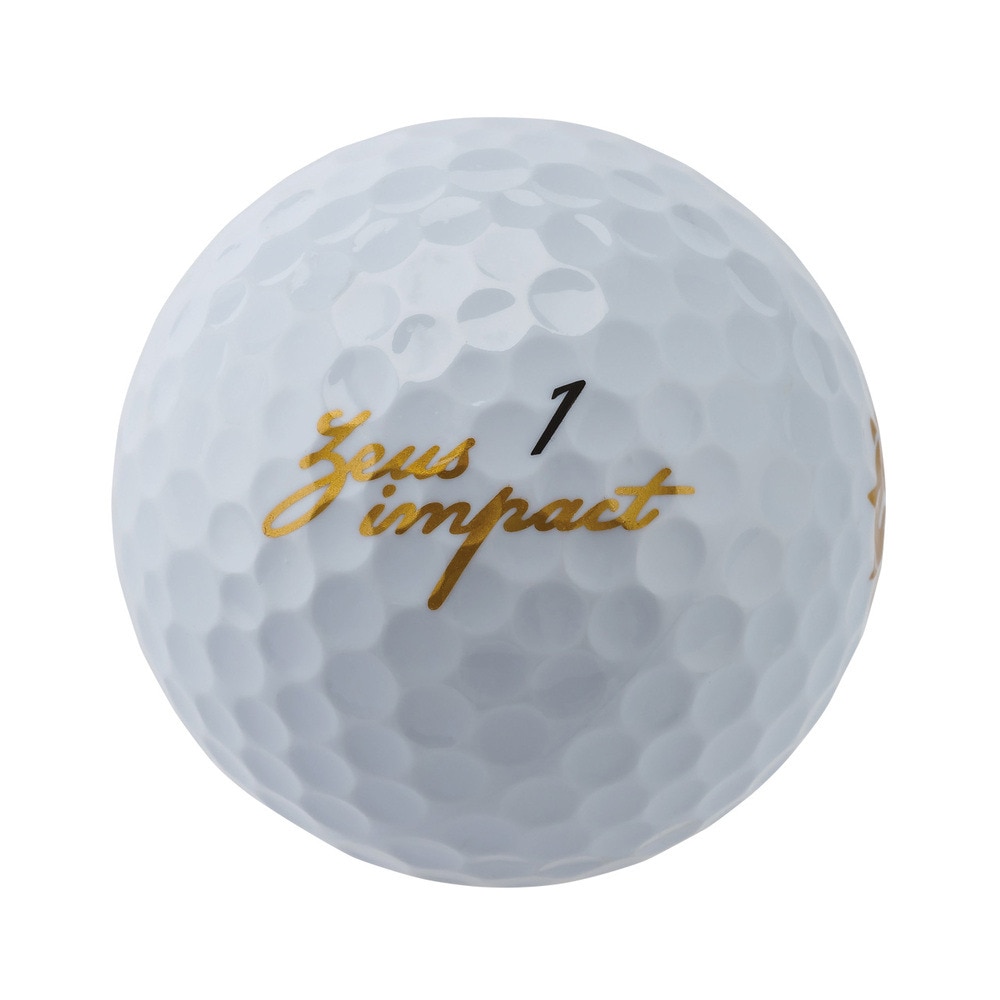 キャスコ（KASCO）（メンズ）ゴルフボール Zeusimpact3 WHT ダース(12個入り)