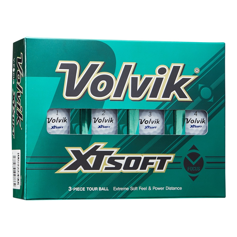 ボルビック（Volvik）（メンズ、レディース）ゴルフボール XT SOFT WHT ダース(12個入り)