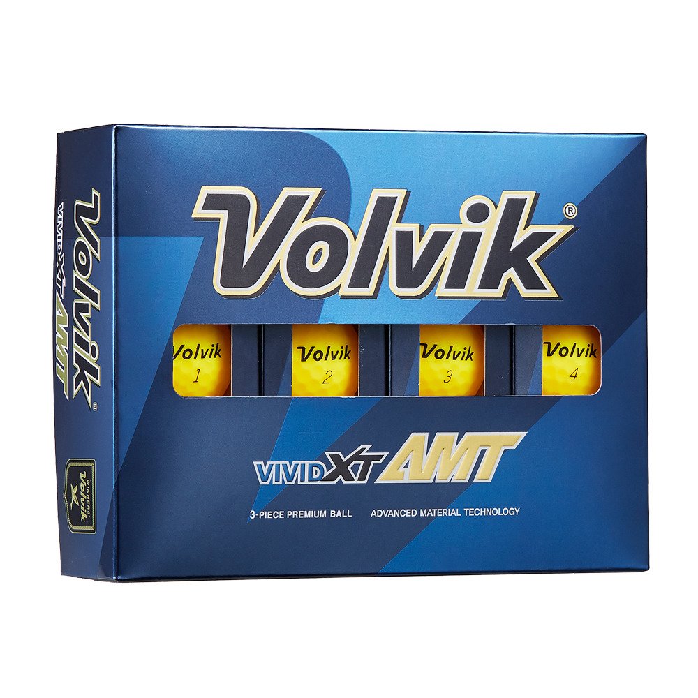 ボルビック（Volvik）（メンズ、レディース）ゴルフボール VIVID XT AMT YEL ダース(12個入り)