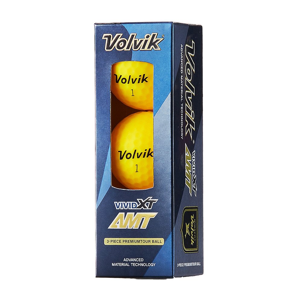 ボルビック（Volvik）（メンズ、レディース）ゴルフボール VIVID XT AMT YEL ダース(12個入り)