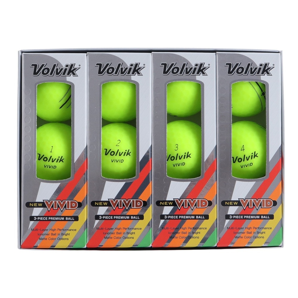 ボルビック（Volvik）（メンズ）VIVID 23 VV5PNA04 GRN DZ ダース(12個入り)