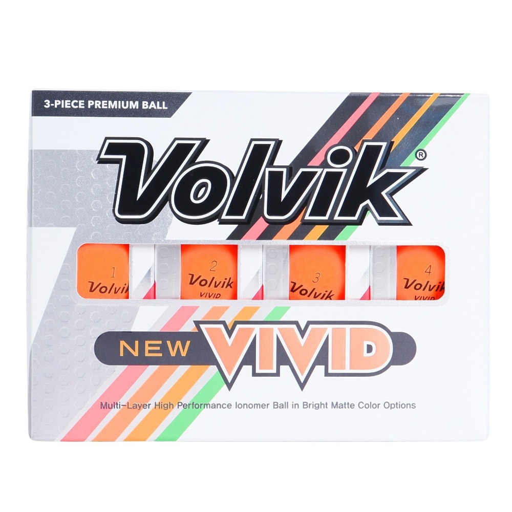 ボルビック（Volvik）（メンズ）VIVID 23 VV5PNA04 ORG DZ ダース(12個入り)