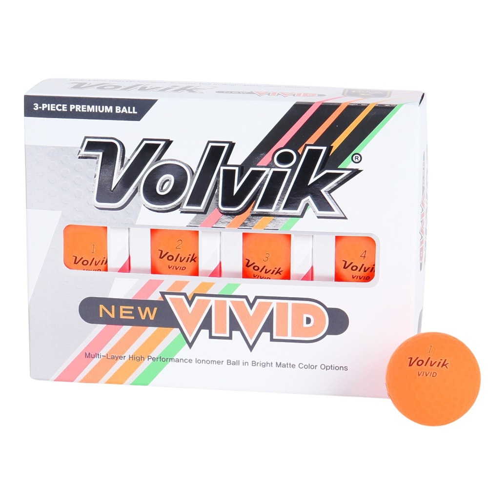 ボルビック（Volvik）（メンズ）VIVID 23 VV5PNA04 ORG DZ ダース(12個入り)