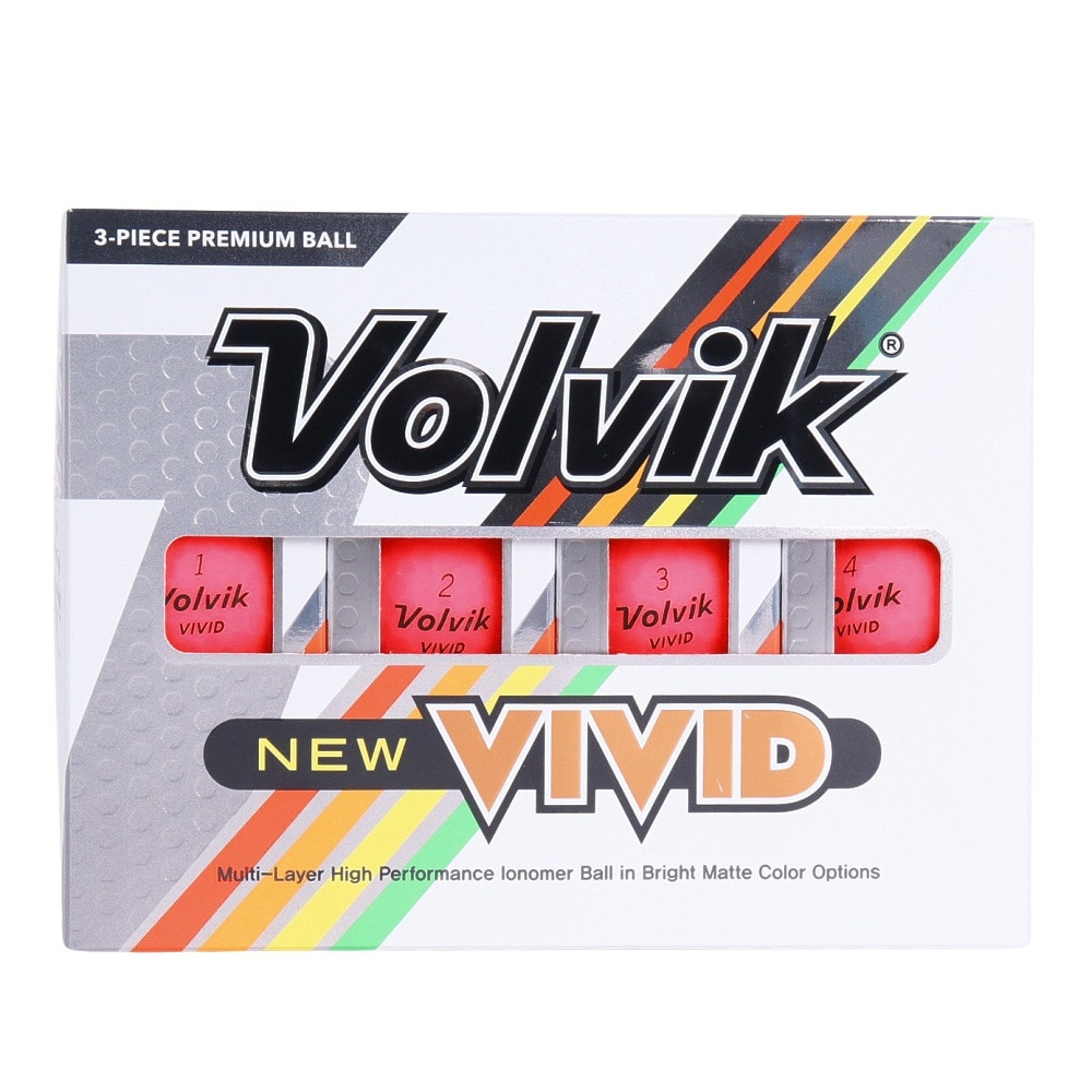 ボルビック（Volvik）（メンズ）VIVID 23 VV5PNA04 PNK DZ ダース(12個入り)