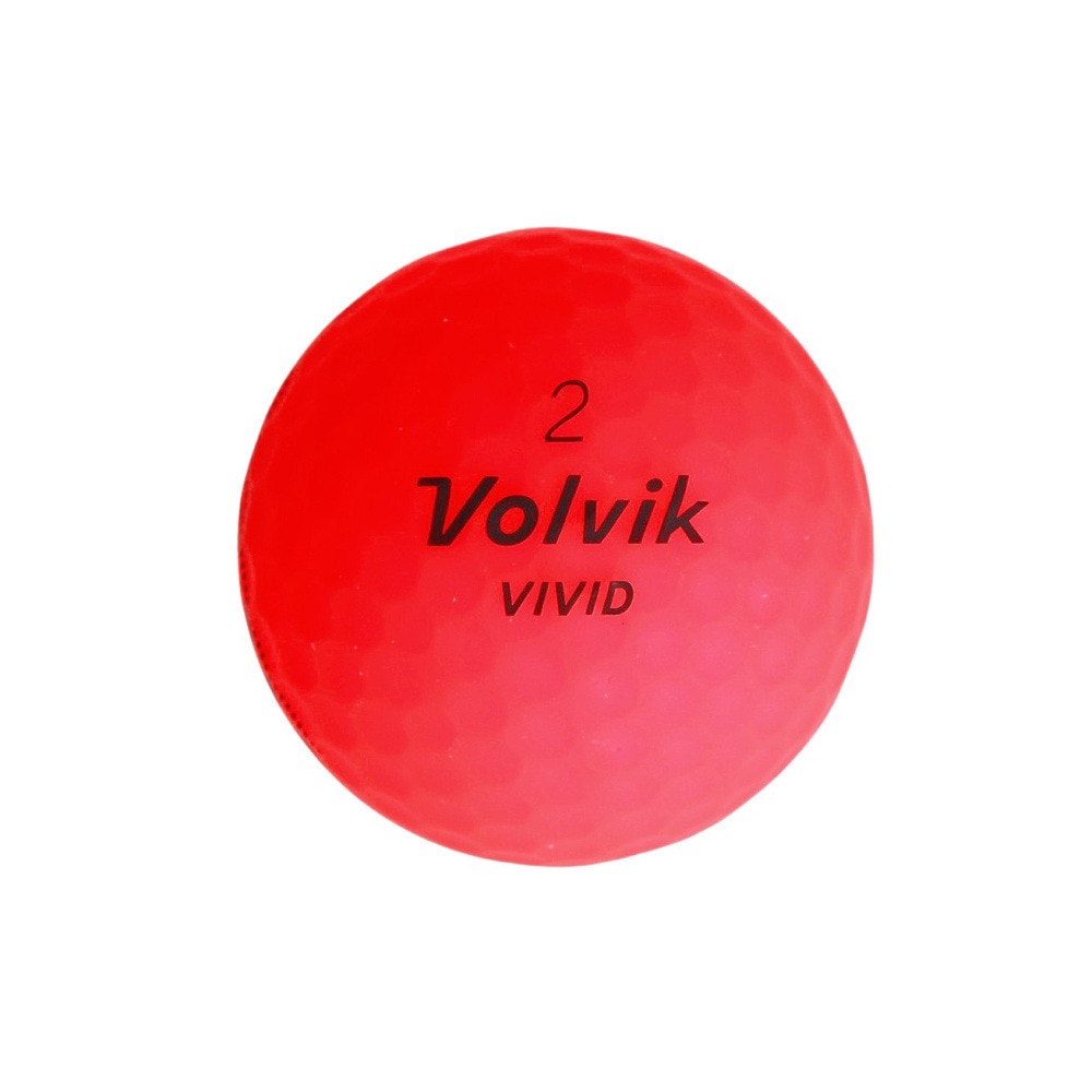 ボルビック（Volvik）（メンズ）VIVID 23 VV5PNA04 RED DZ ダース(12個入り)