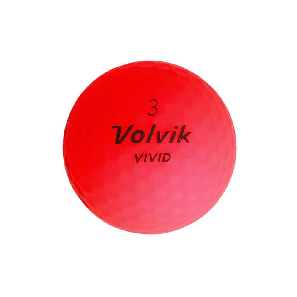 ボルビック（Volvik）（メンズ）VIVID 23 VV5PNA04 RED DZ ダース(12個入り)