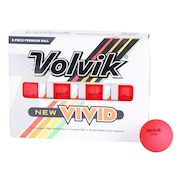 ボルビック（Volvik）（メンズ）VIVID 23 VV5PNA04 RED DZ ダース(12個入り)